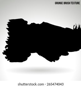 Brush stroke and texture. Vector design.