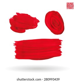 Brush stroke and texture. Vector design.