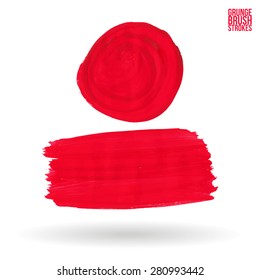 Brush stroke and texture. Vector design.
