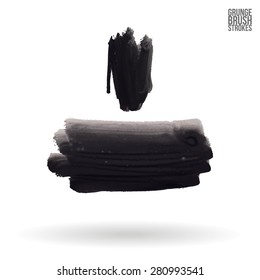 Brush stroke and texture. Vector design.