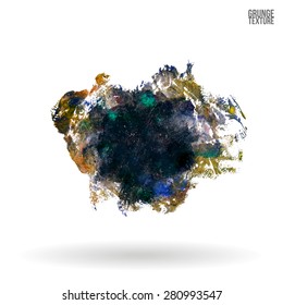 Brush stroke and texture. Vector design.