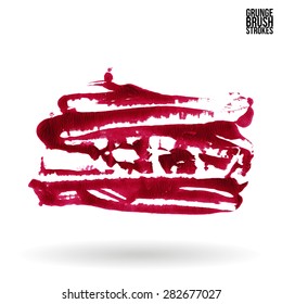 Brush stroke and texture. Vector design.