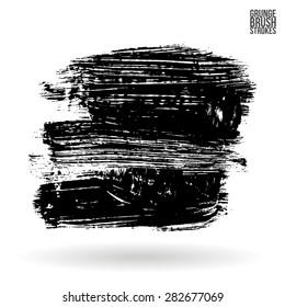 Brush stroke and texture. Vector design.