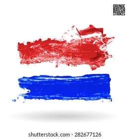 Brush stroke and texture. Vector design.