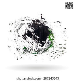 Brush stroke and texture. Vector design.