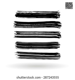 Brush stroke and texture. Vector design.