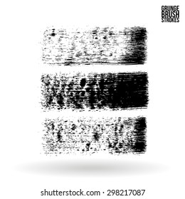 Brush stroke and texture. Vector design.