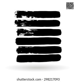 Brush stroke and texture. Vector design.