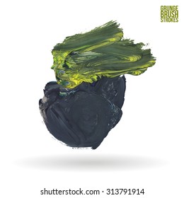 Brush stroke and texture. Vector design.