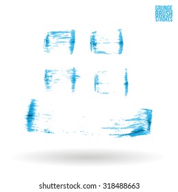 Brush stroke and texture. Vector design.