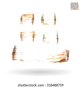 Brush stroke and texture. Vector design.