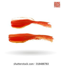Brush stroke and texture. Vector design.