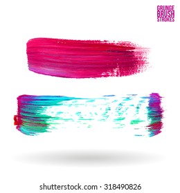 Brush stroke and texture. Vector design.