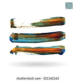 Brush stroke and texture. Vector design.