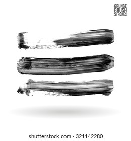 Brush stroke and texture. Vector design.