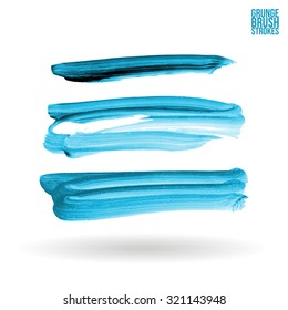 Brush stroke and texture. Vector design.