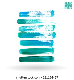 Brush stroke and texture. Vector design.