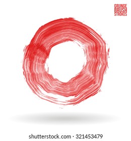 Brush stroke and texture. Vector design.