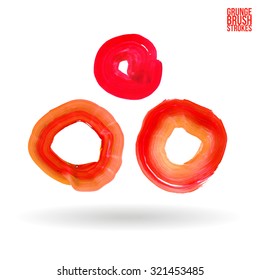 Brush stroke and texture. Vector design.