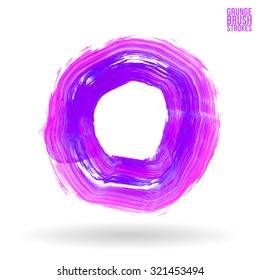 Brush stroke and texture. Vector design.