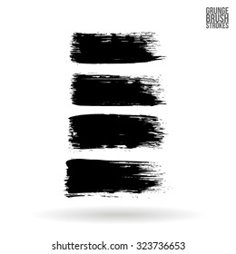 Brush stroke and texture. Vector design.
