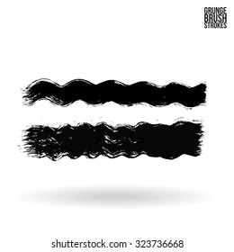 Brush stroke and texture. Vector design.