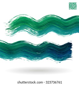 Brush stroke and texture. Vector design.