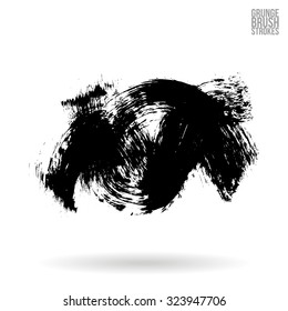 Brush stroke and texture. Vector design.