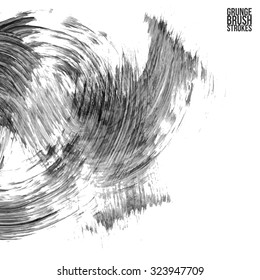 Brush stroke and texture. Vector design.