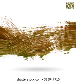 Brush stroke and texture. Vector design.