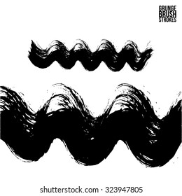 Brush stroke and texture. Vector design.