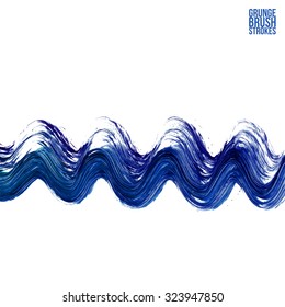 Brush stroke and texture. Vector design.