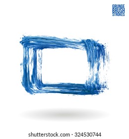 Brush stroke and texture. Vector design.