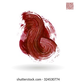 Brush stroke and texture. Vector design.