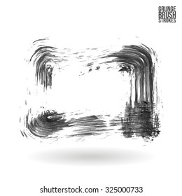 Brush stroke and texture. Vector design.