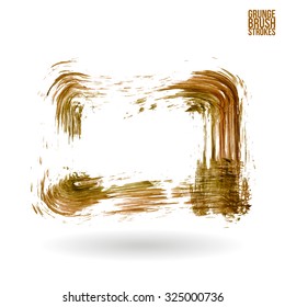 Brush stroke and texture. Vector design.