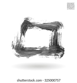 Brush stroke and texture. Vector design.