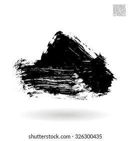 Brush stroke and texture. Vector design.