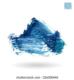Brush stroke and texture. Vector design.