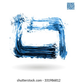 Brush stroke and texture. Vector design.