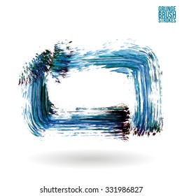 Brush stroke and texture. Vector design.