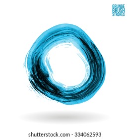 Brush stroke and texture. Vector design.