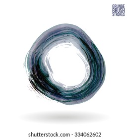 Brush stroke and texture. Vector design.