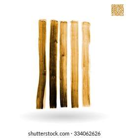 Brush stroke and texture. Vector design.
