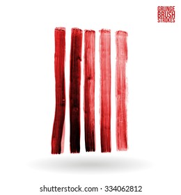 Brush stroke and texture. Vector design.