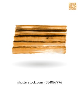 Brush stroke and texture. Vector design.