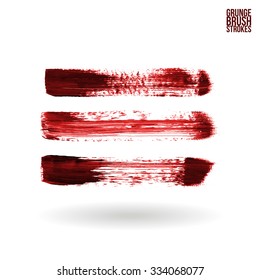 Brush stroke and texture. Vector design.