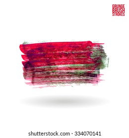 Brush stroke and texture. Vector design.