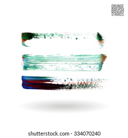 Brush stroke and texture. Vector design.