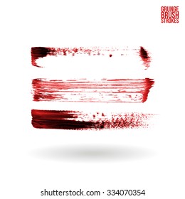 Brush stroke and texture. Vector design.